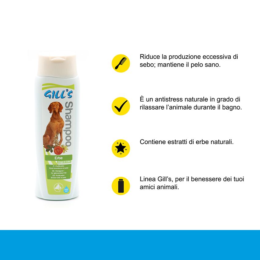 croci-gill-s-herbal-shampoing-chien-plantes-200-ml-anti-odeur image 2