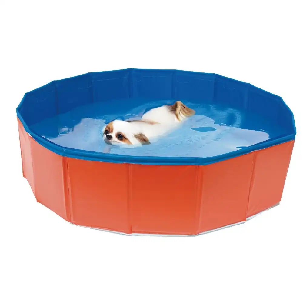 croci-piscine-pour-chien-120x30cm-rigide-orange-rafra-chissante image 2