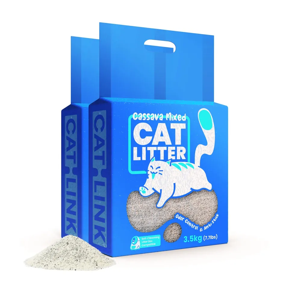 catlink-cat-litter-liti-re-chat-manioc-mixte-2-sachets-sans-parfum image 1