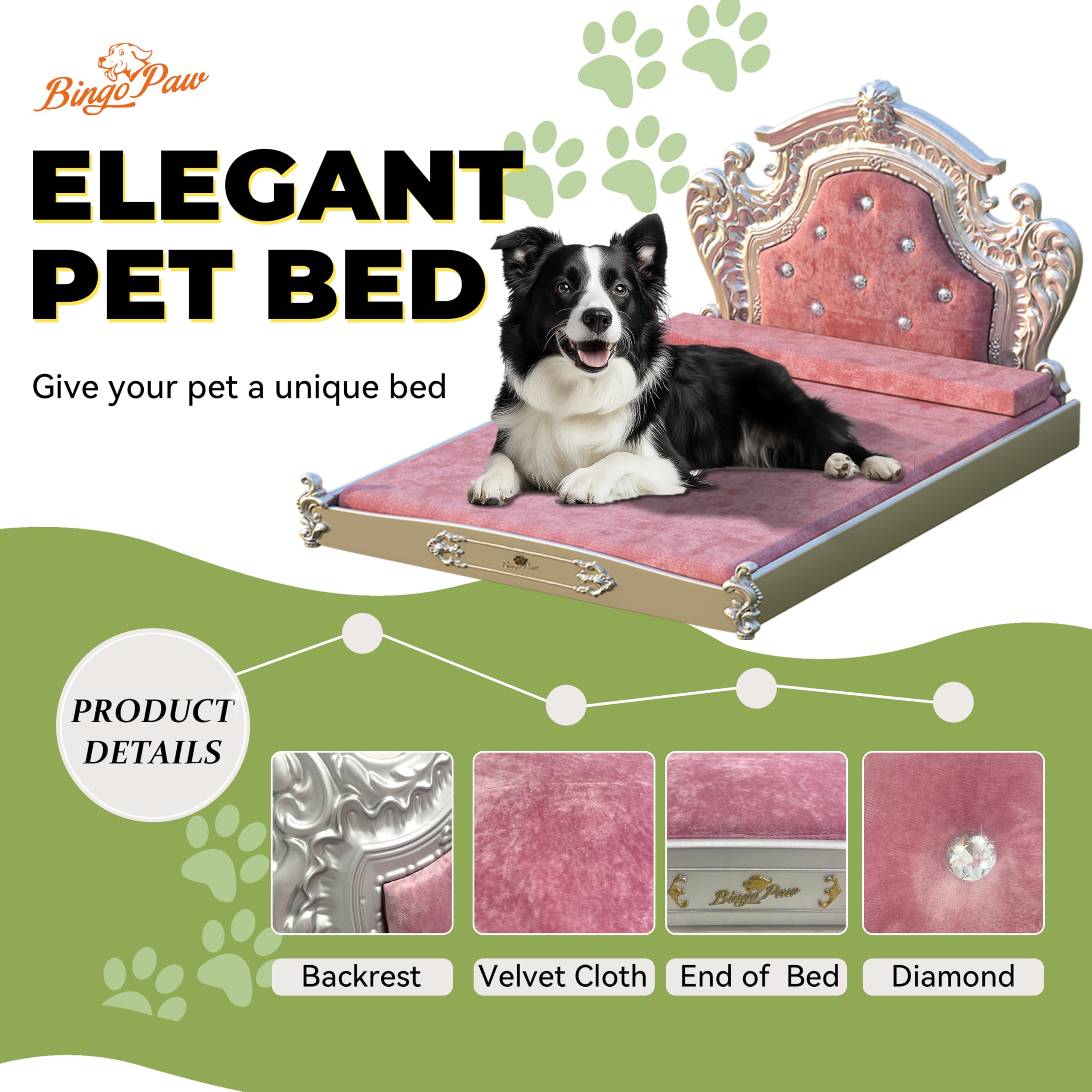 bingopaw-pet-sofa-canap-chien-baroque-rose-l-95-5-cm image 6