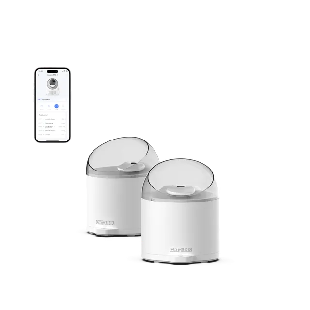 catlink-pure-2-fontaine-eau-chat-pompe-sans-fil-double image 1