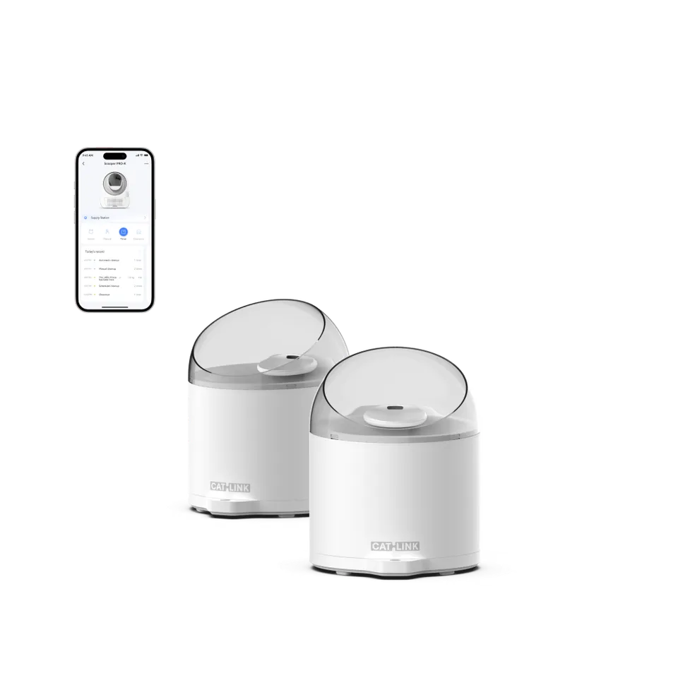 catlink-pure-2-fontaine-eau-chat-pompe-sans-fil-double image 1