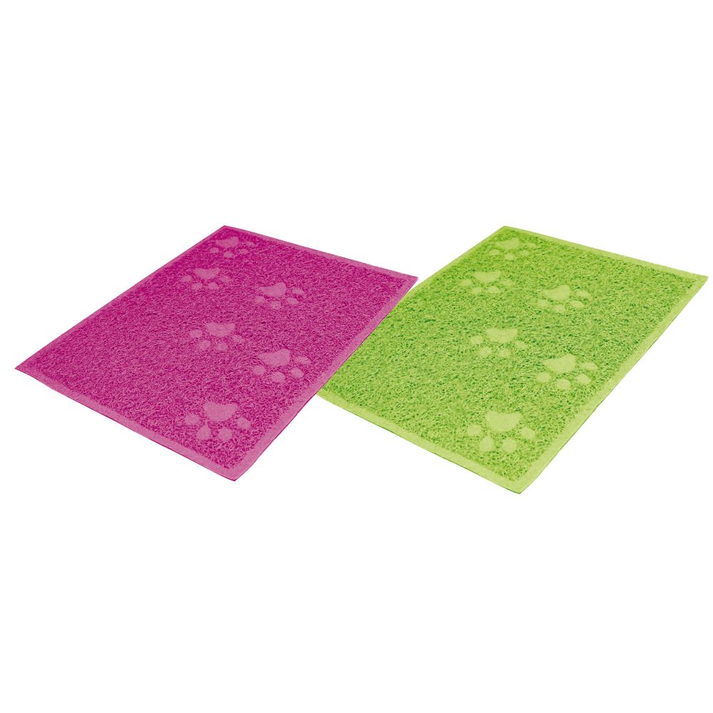 croci-tapis-liti-re-chat-antid-rapant-pvc-40x30-cm-assorti image 1