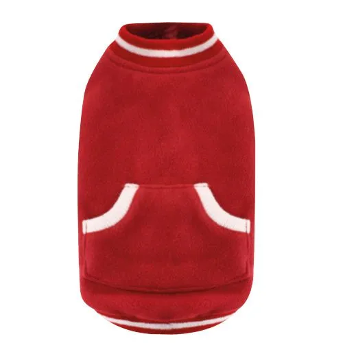 croci-cervinia-manteau-pour-chien-rouge-polaire image 1