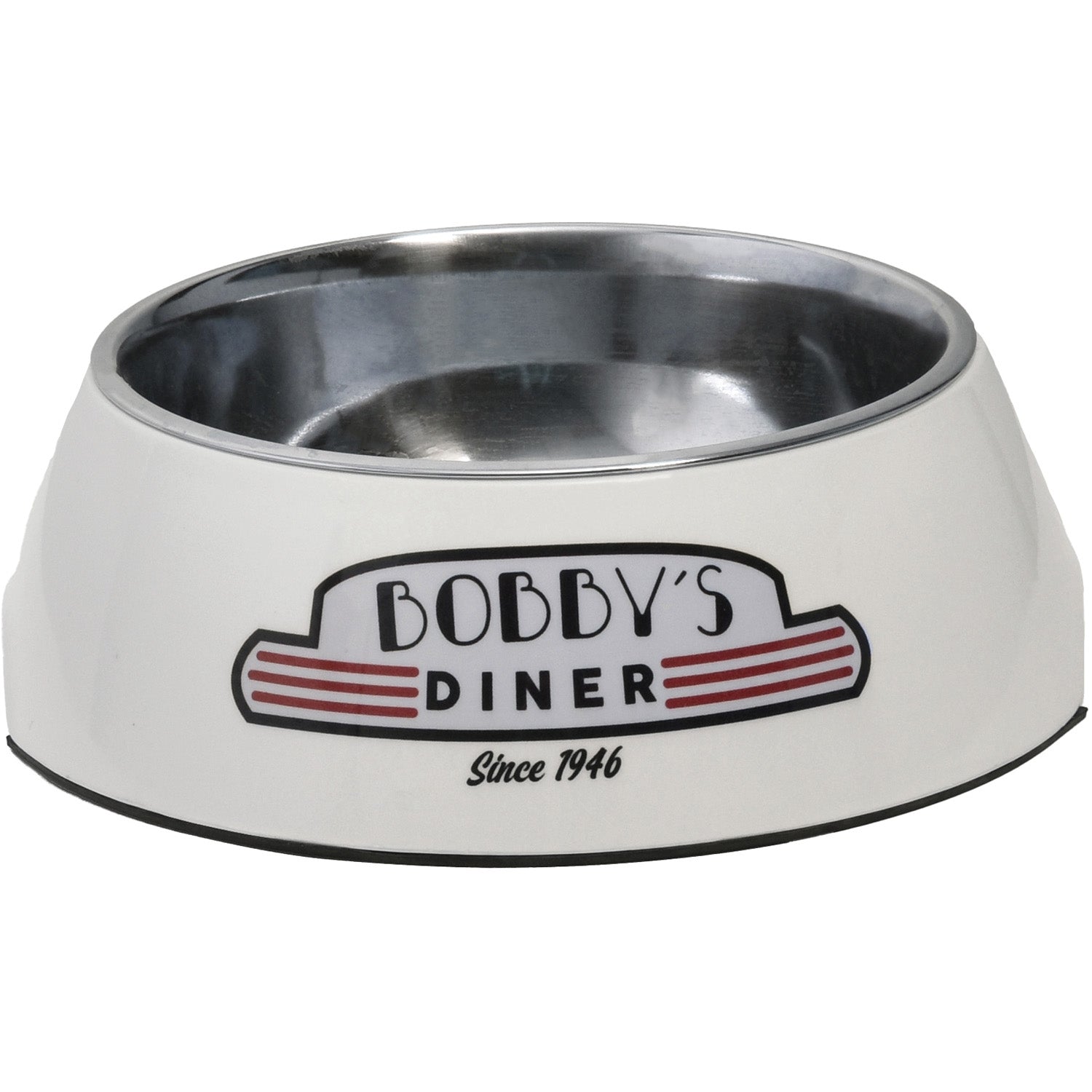 croci-bobby-diner-gamelle-chien-chat-inox-rouge-450-ml image 3