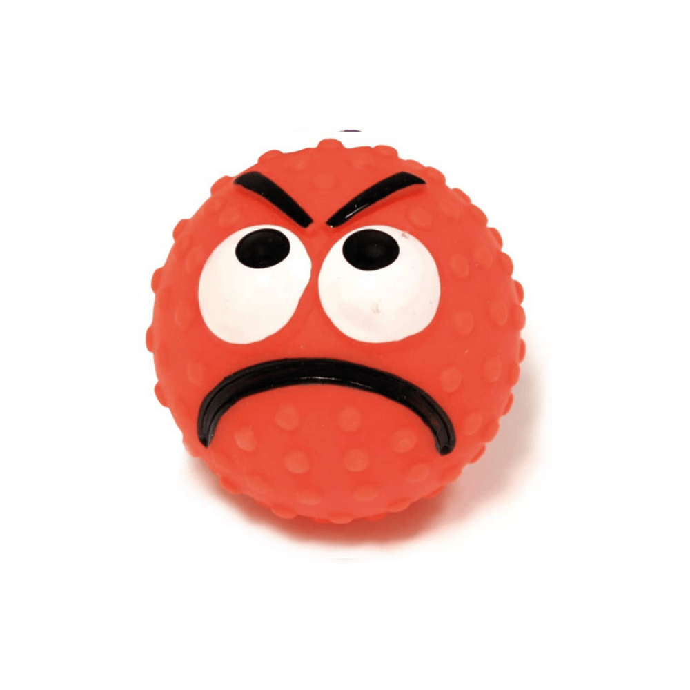 croci-dog-toys-vinyl-emoticon-ball-jouet-chien-6-5-cm-assorti image 4