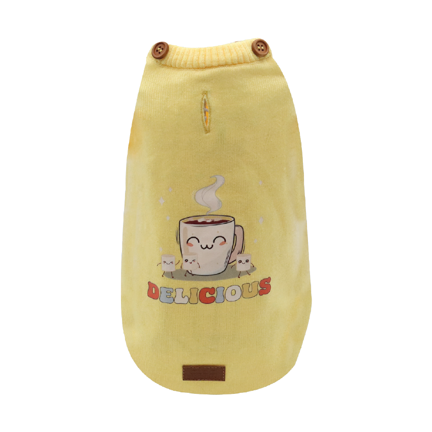 croci-pull-bleu-chien-tasse-caf-30-cm-polyester image 3