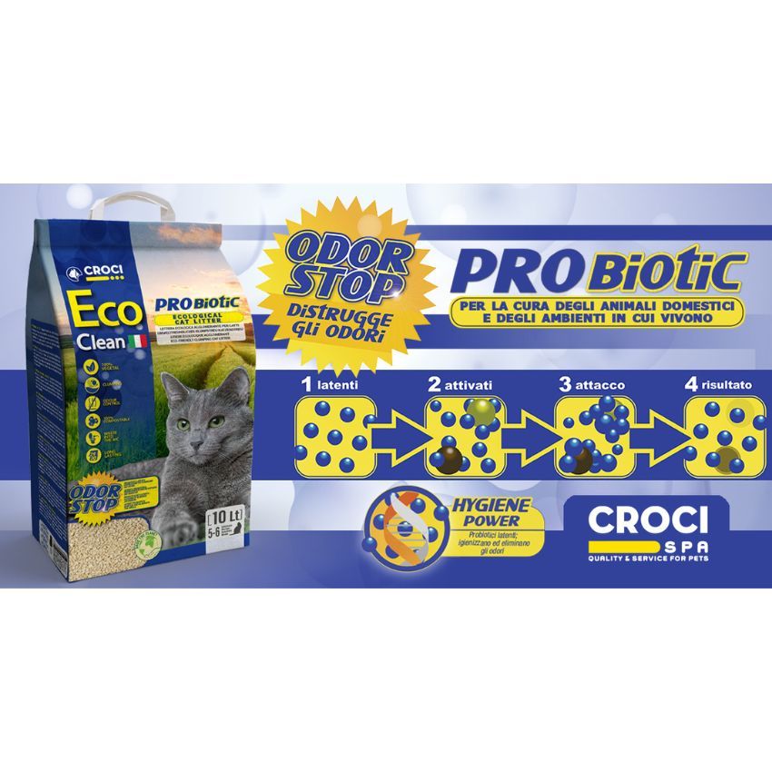croci-eco-clean-liti-re-chat-v-g-tale-probiotique-10-l image 2