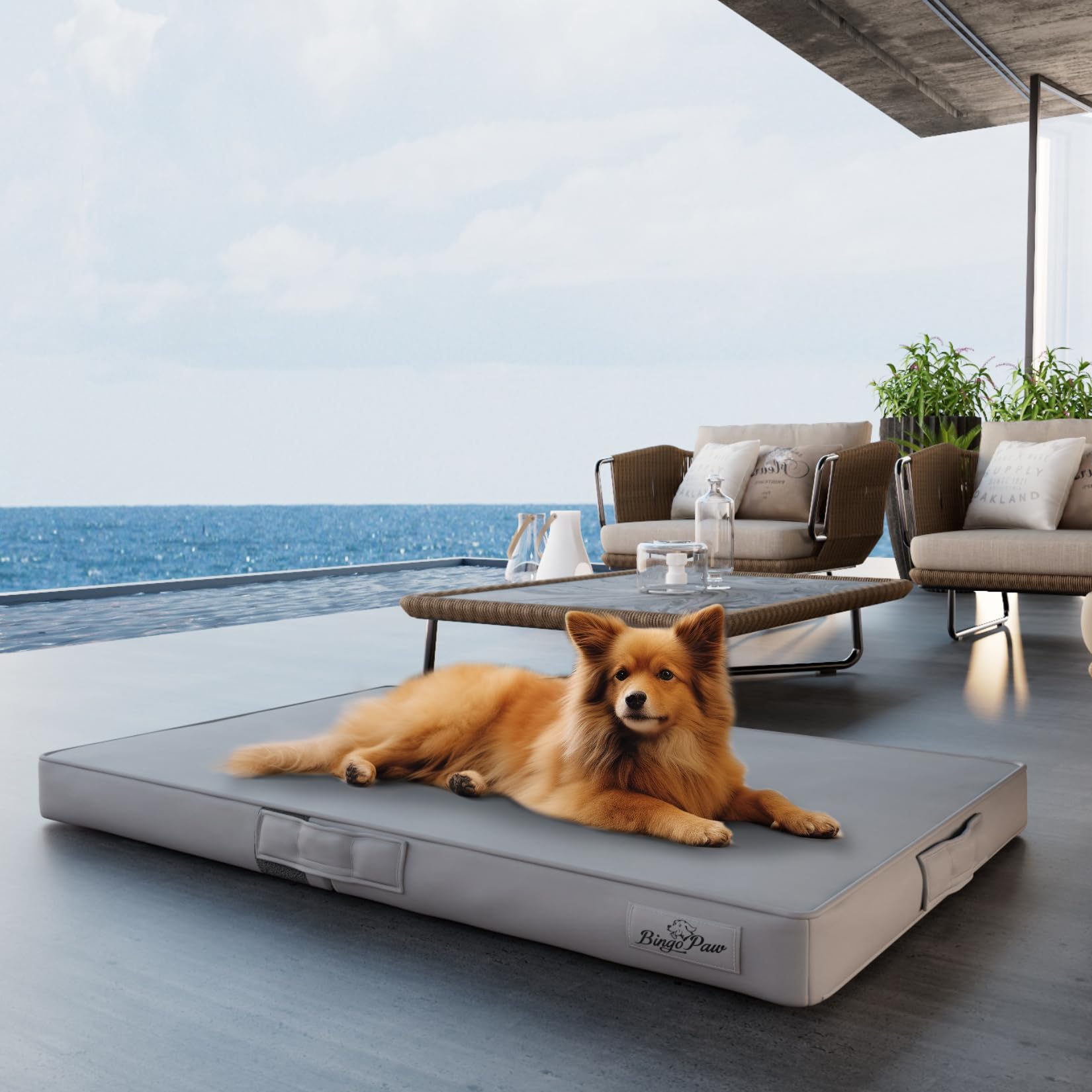 bingopaw-dog-bed-panier-chien-xxxl-130x84-5cm-cuir-3d image 2