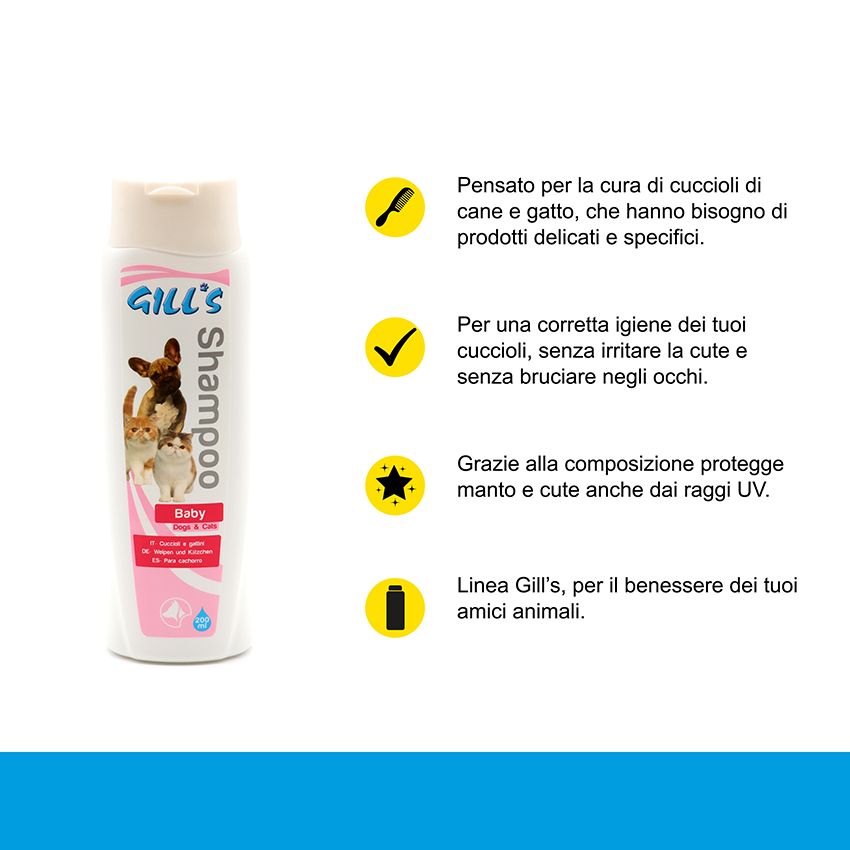 croci-gill-s-baby-shampoing-chiot-chien-chat-200-ml image 2