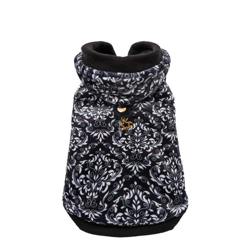 croci-damask-sweat-chien-capuche-bijou-damass image 1