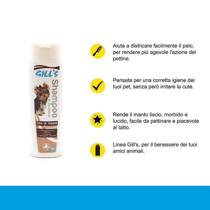 croci-gill-s-shampoing-chien-huile-de-vison-200-ml-d-m-lant image 2