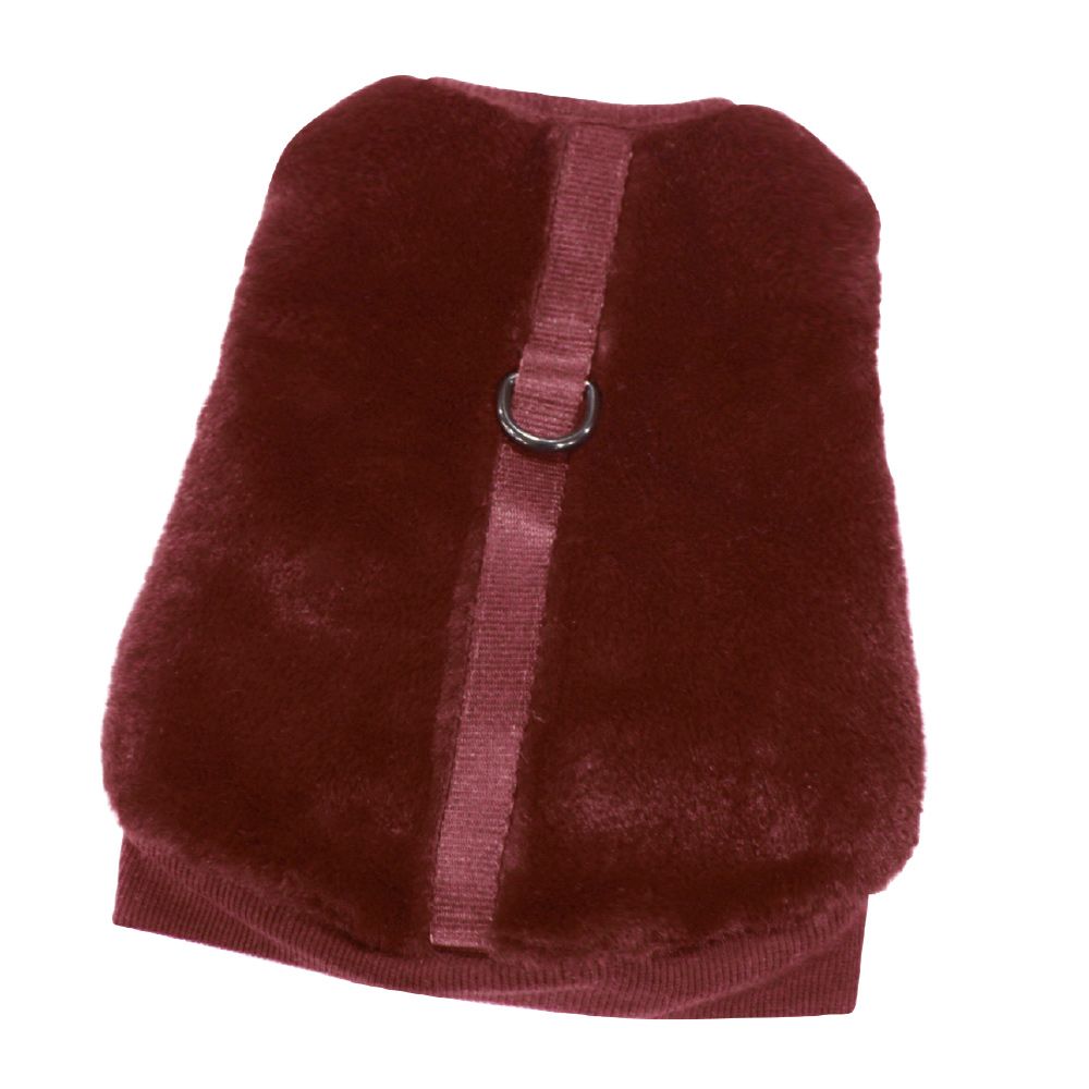 croci-plushie-harnais-chien-fourrure-s-bleu image 2