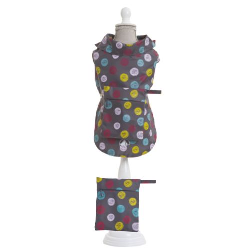 croci-gray-dots-imperm-able-chien-30-cm-gris-pois image 1