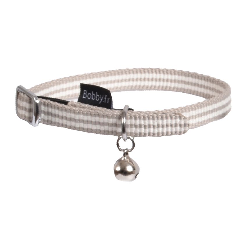 croci-bobby-stripe-collier-chat-nylon-bleu-ciel image 3