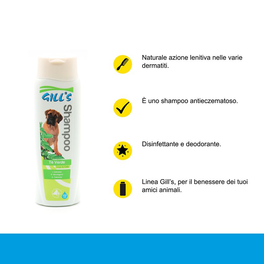 croci-gill-s-shampoing-chien-chat-th-vert-dermatite-200-ml image 2