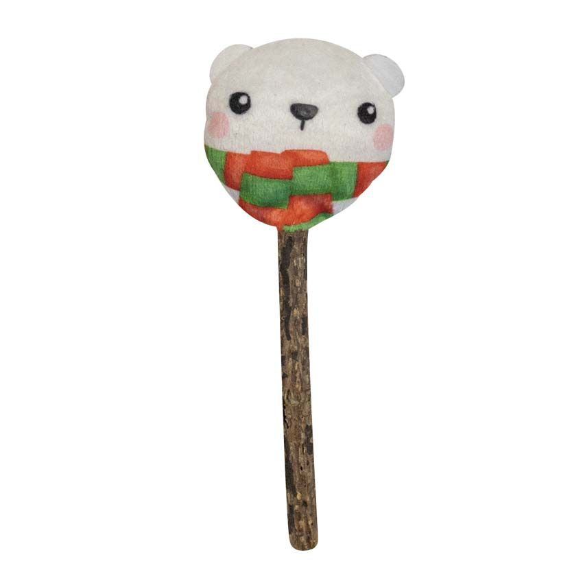 croci-jouet-chat-no-l-b-ton-herbe-chat-ours-15-cm image 2