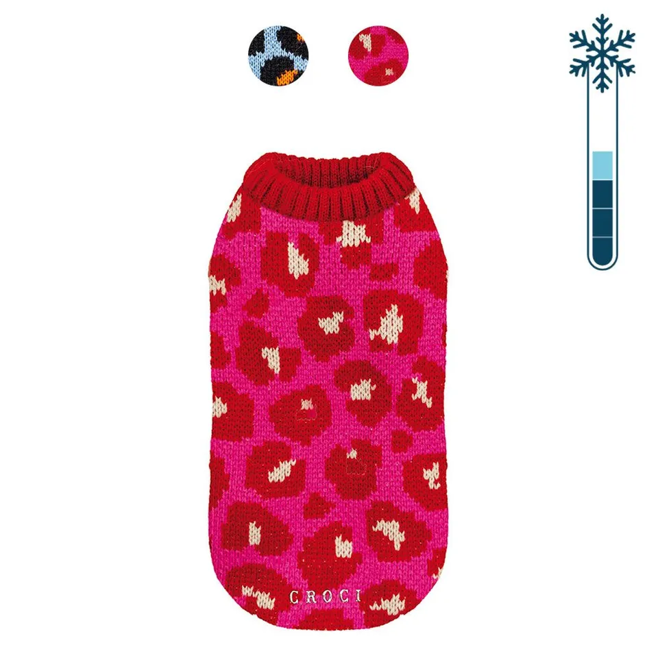 croci-cheetah-spot-pull-chien-l-opard-bleu-35-cm image 1