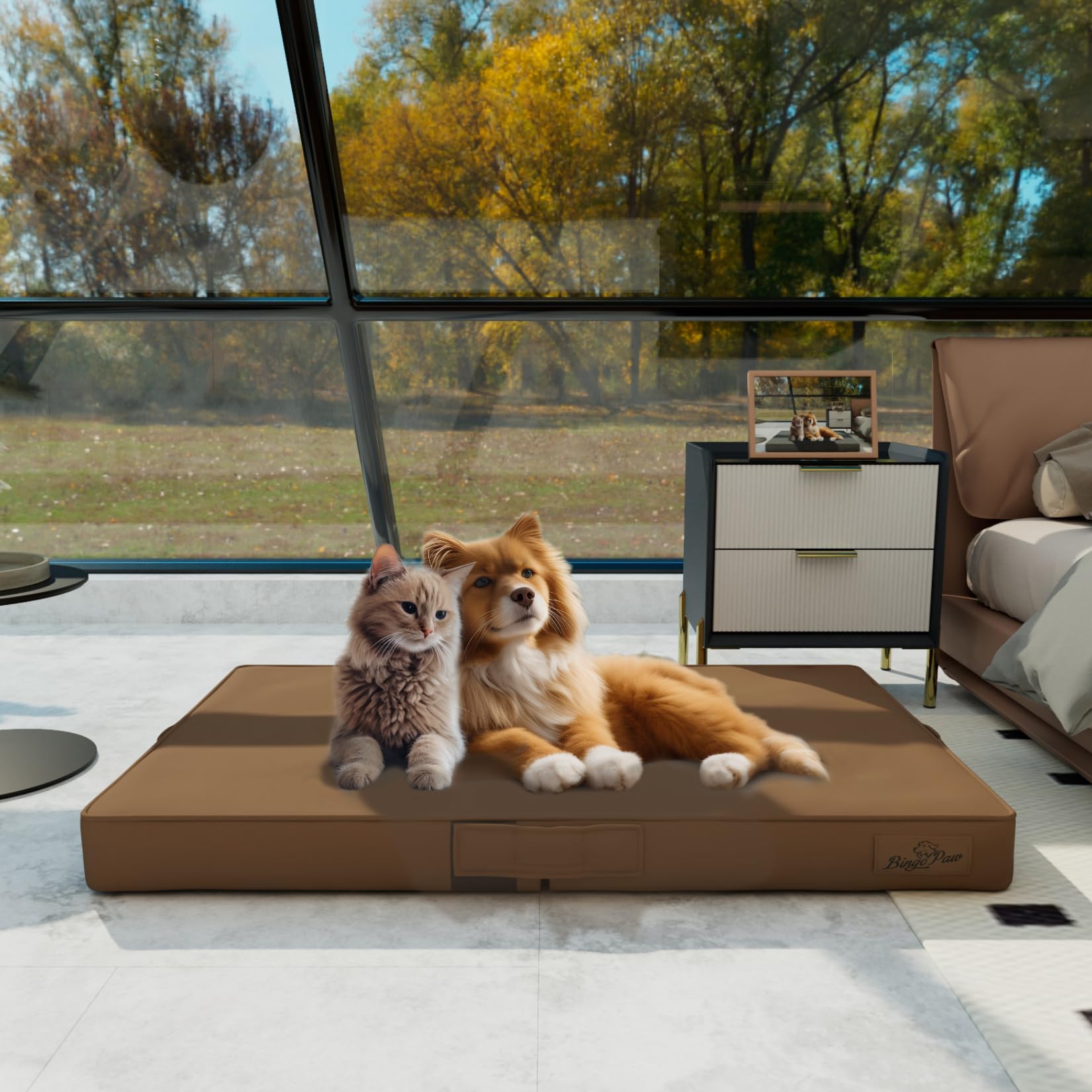 bingopaw-dog-bed-panier-chien-xxl-110-5x78cm-cuir-orthop-dique image 8
