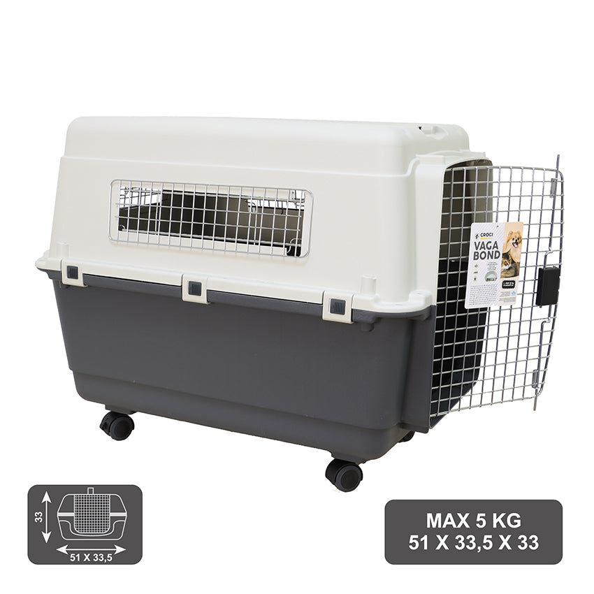 croci-vagabond-caisse-transport-chien-chat-61x40x40-5-cm-iata image 6
