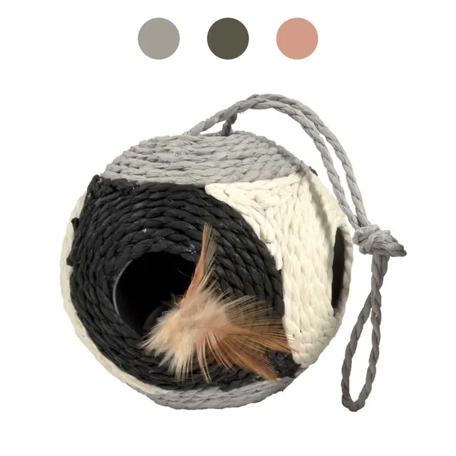 croci-bobby-facets-balle-griffer-jouet-chat-noir image 1