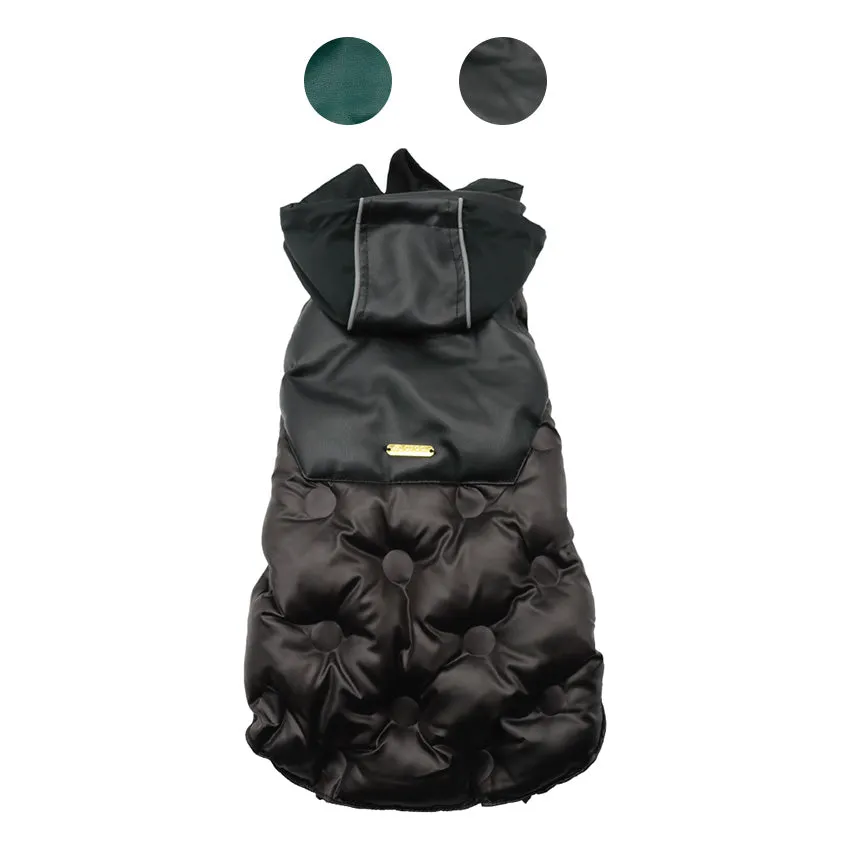 croci-dog-clothing-pea-giubbotto-manteau-chien-noir-40-cm-imperm-able image 1