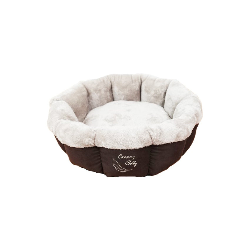 croci-bobby-feather-nido-panier-chat-bleu-53-cm image 2