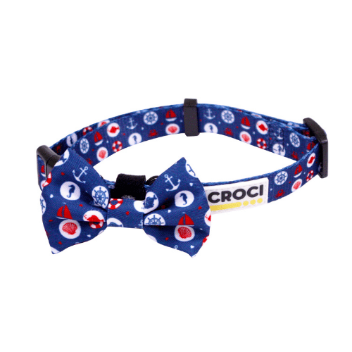croci-sea-pattern-collier-chien-nylon-motif-mer-taille-l image 1