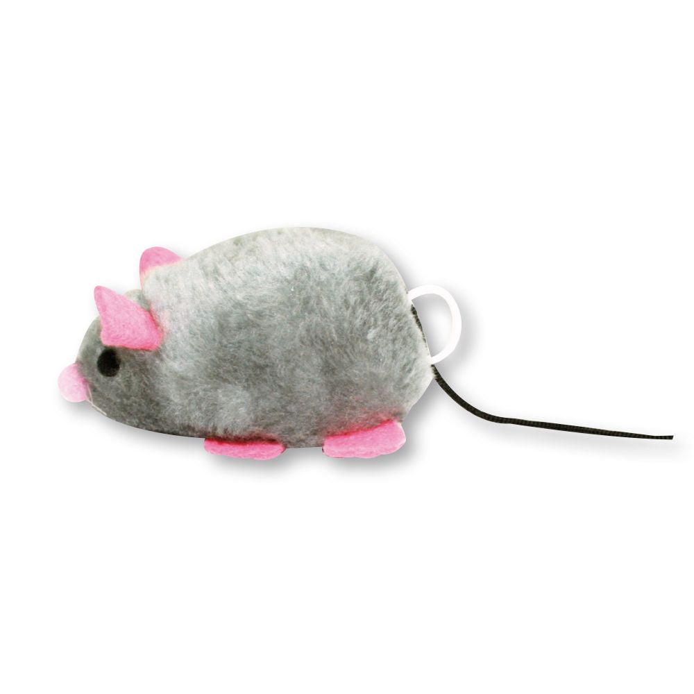 croci-tremolino-jouet-chat-souris-vibrante-grise-8-cm-sans-pile image 1