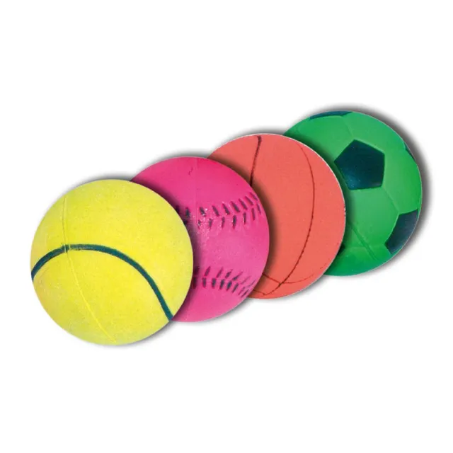 croci-neon-ballon-foot-chien-caoutchouc-dur-couleurs image 1