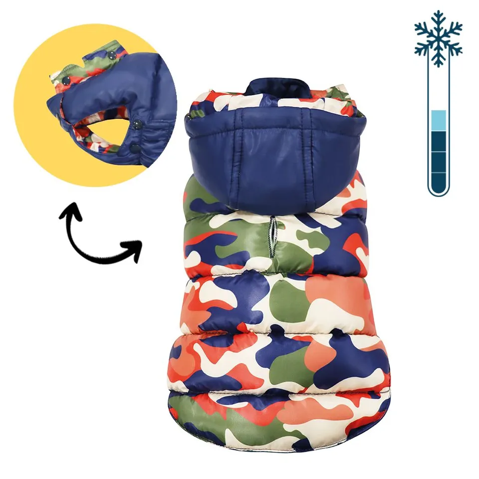 croci-pod-manteau-chien-imperm-able-matelass-camouflage-40-cm image 1
