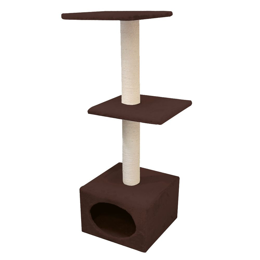 croci-monaco-arbre-chat-beige-35x35x103-cm-avec-griffoir image 5