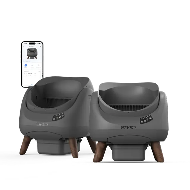 catlink-scooper-open-x-liti-re-autonettoyante-lot-de-2-gris-fonc image 1
