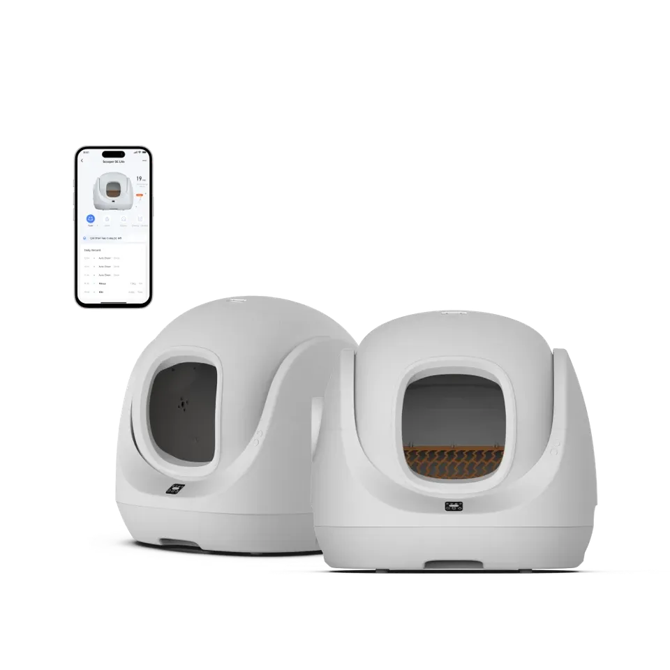 catlink-scooper-se-lite-liti-re-autonettoyante-double-set-2-bacs image 1