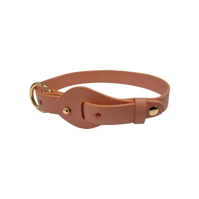 croci-round-chic-collier-chien-cuir-vegan-beige-32-42-cm image 1