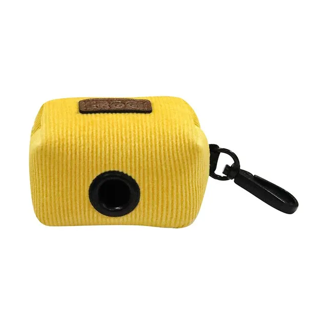croci-silky-distributeur-sac-chien-velours-jaune-6x4-cm image 1