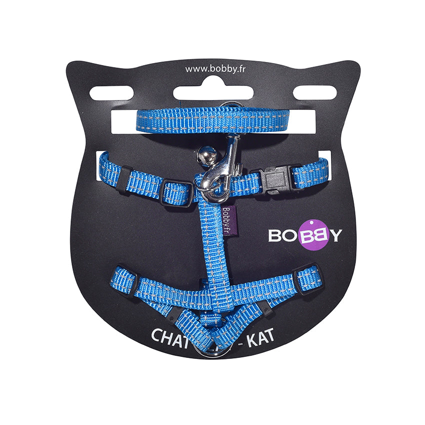croci-bobby-safe-kit-chat-harnais-collier-laisse-nylon image 1