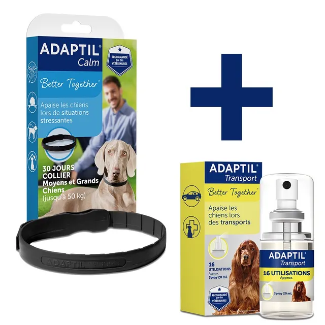 adaptil-routines-voyage-grands-chiens-collier-spray image 1