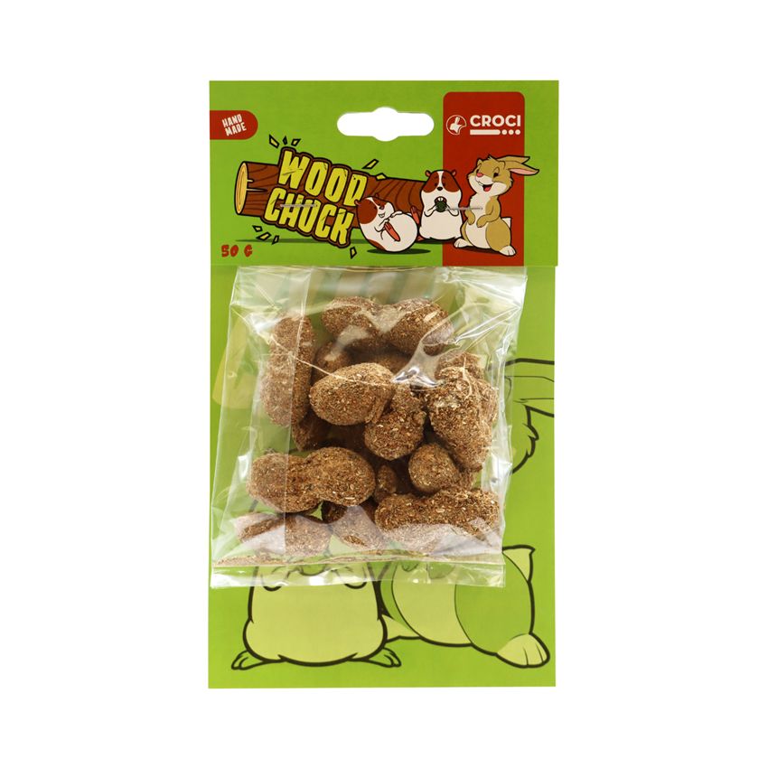 croci-woodchuck-praline-snack-lapin-rongeur-brocoli-50g image 2