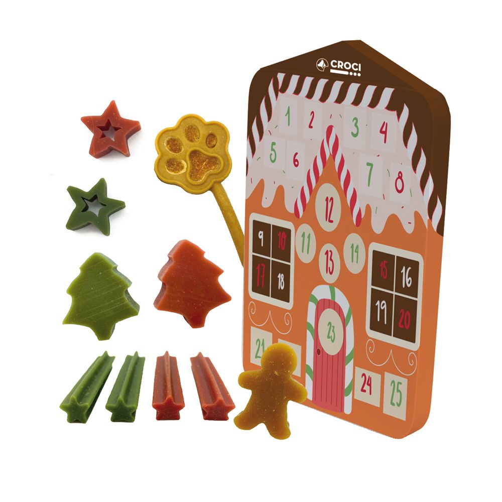 croci-calendrier-avent-chien-friandises-poulet-24-cases-108g image 1
