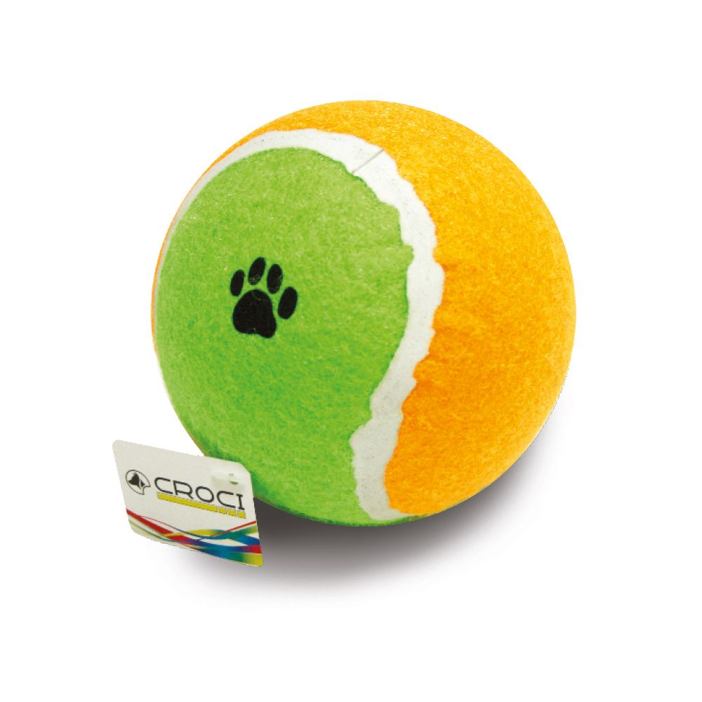 croci-balle-tennis-jouet-chien-6-5-cm-couleurs image 2