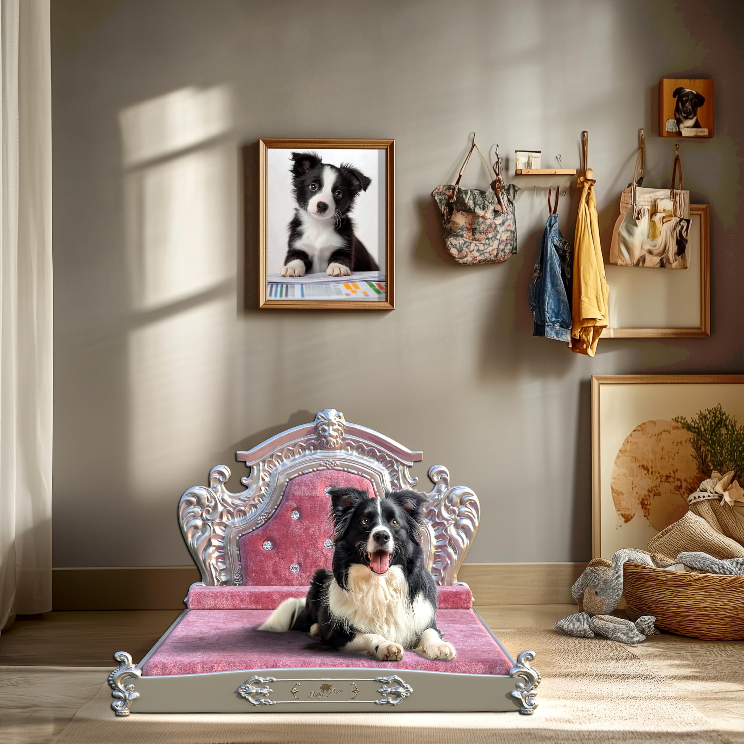 bingopaw-pet-sofa-canap-chien-baroque-rose-l-95-5-cm image 4