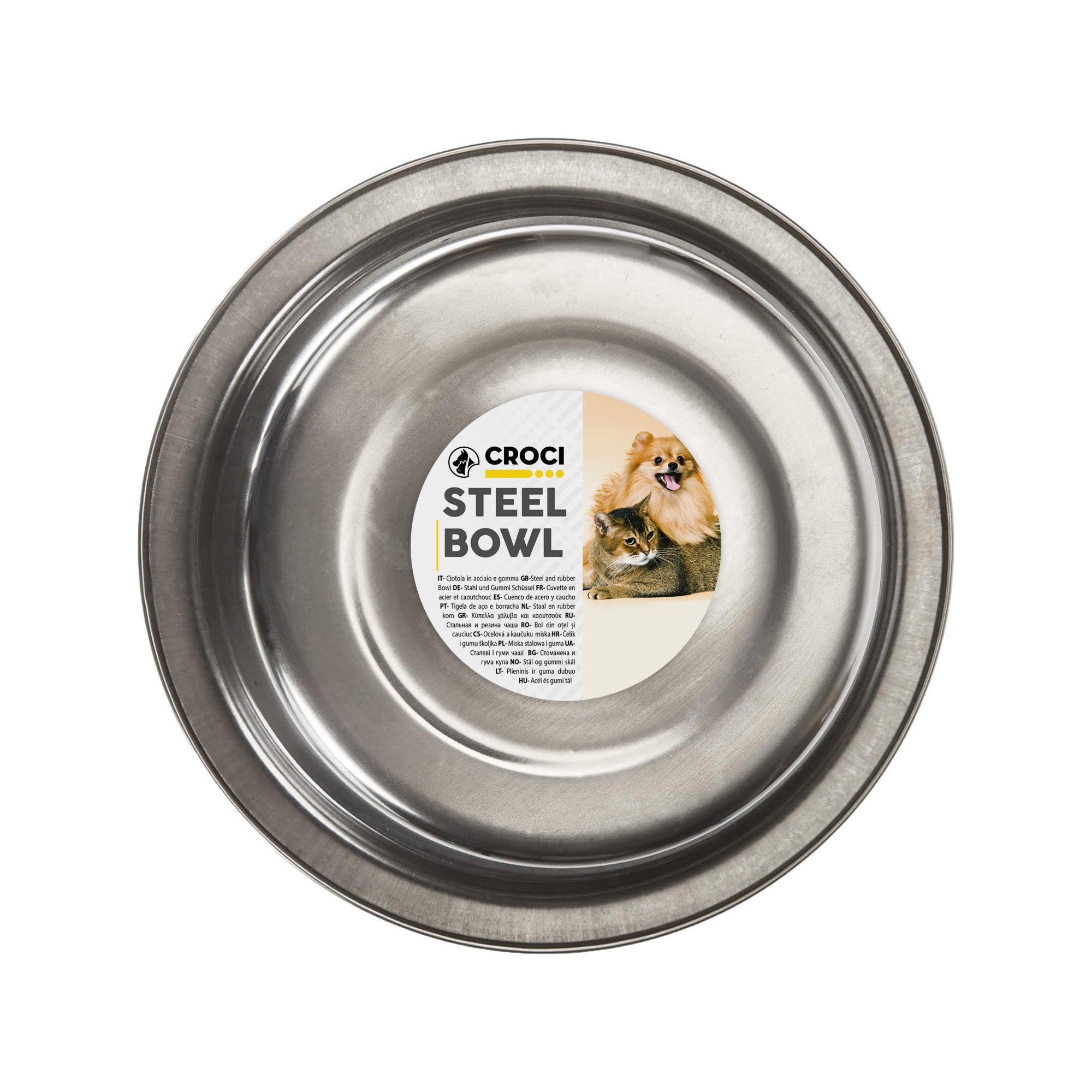 croci-dos-gamelle-chien-chat-inox-240-ml-anti-rayure image 3