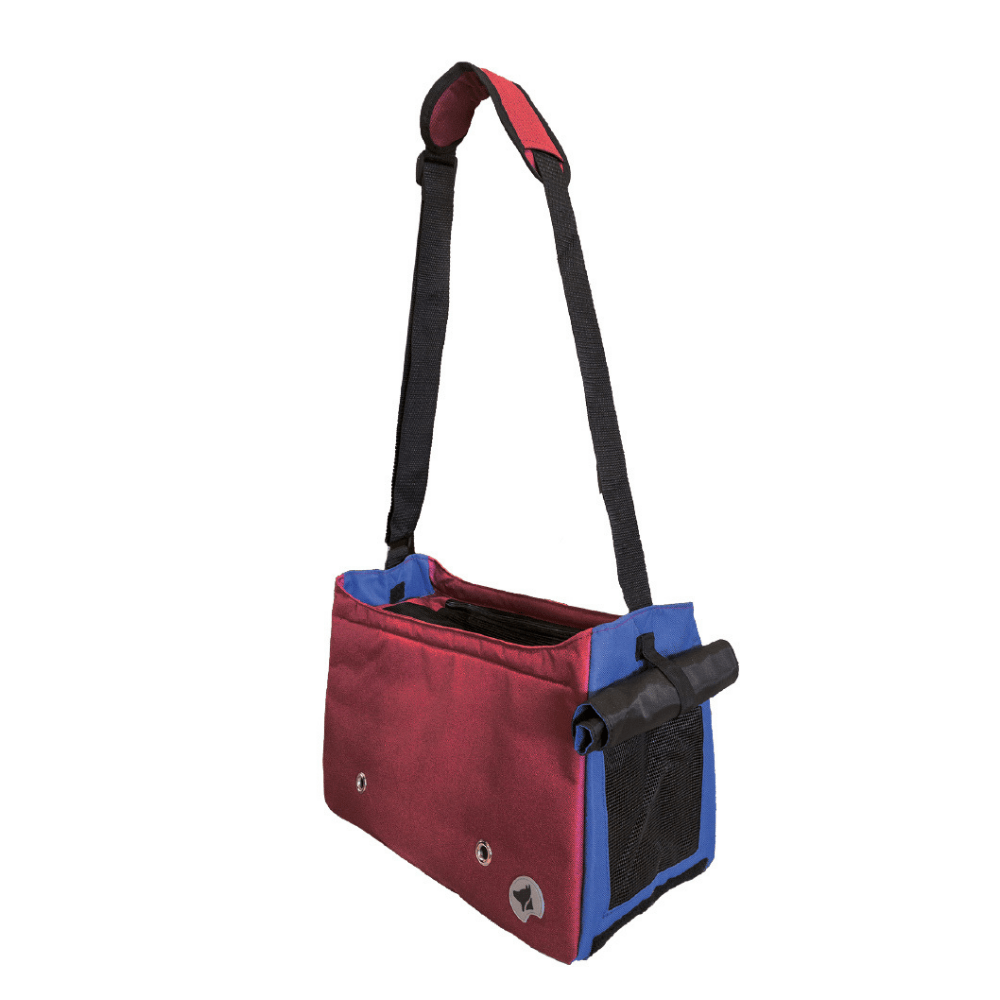 croci-megan-sac-transport-chien-chat-nylon-bordeaux image 2
