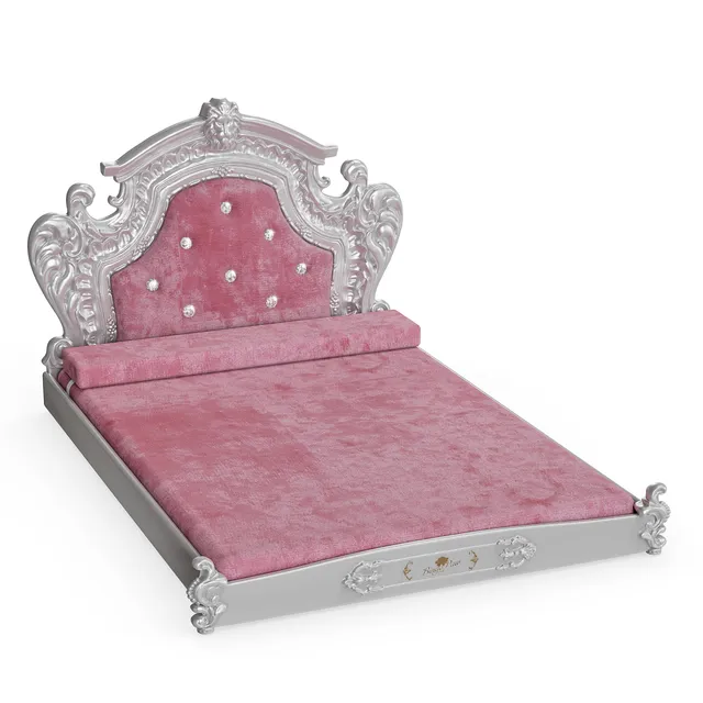 bingopaw-pet-sofa-canap-chien-baroque-rose-l-95-5-cm image 1