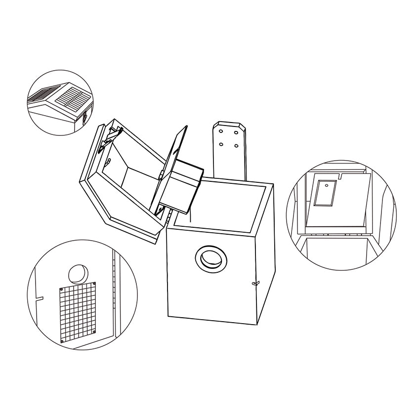 croci-smart-nichoir-oiseaux-wifi-cam-ra-hd-bois-20x20x33 image 8