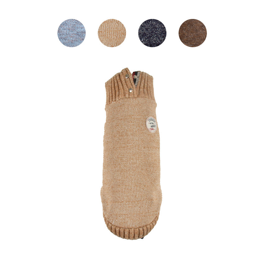 croci-today-pull-tricot-chien-col-haut-beige-m-36-cm image 5