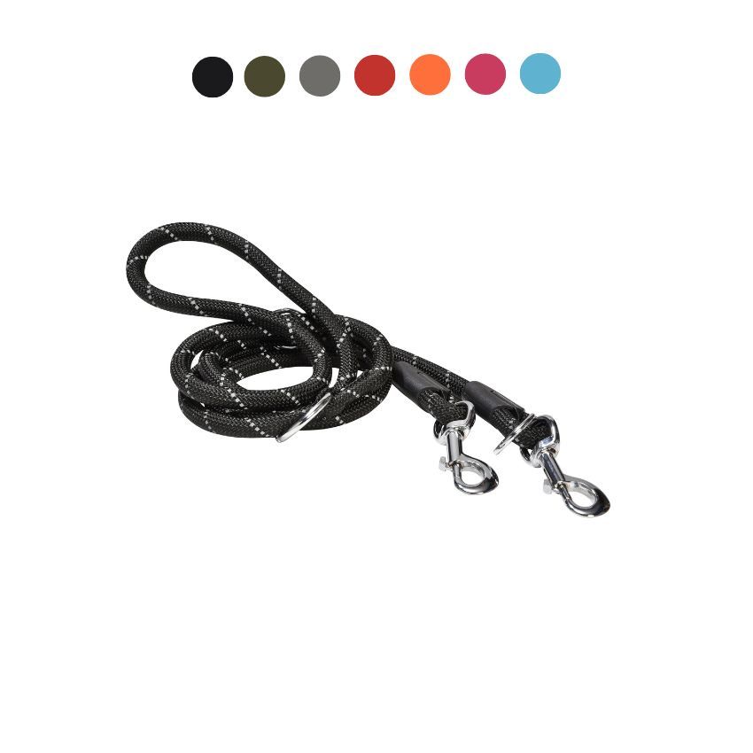 croci-bobby-walk-laisse-chien-3-positions-180-cm-noire image 1