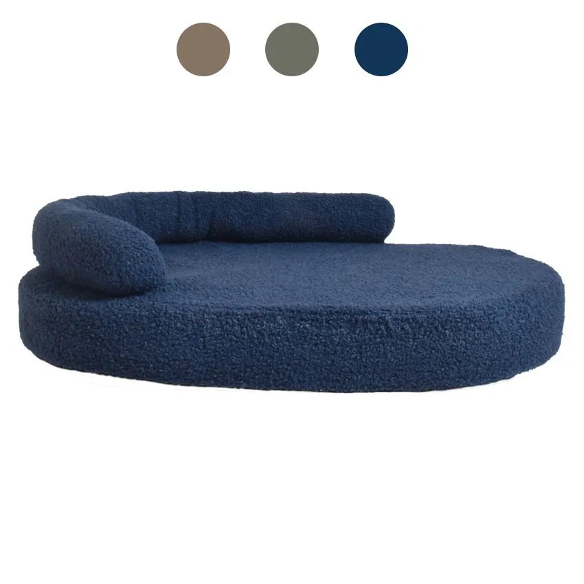 croci-bobby-canap-chien-chat-boucl-bleu-80x53x18-cm image 1