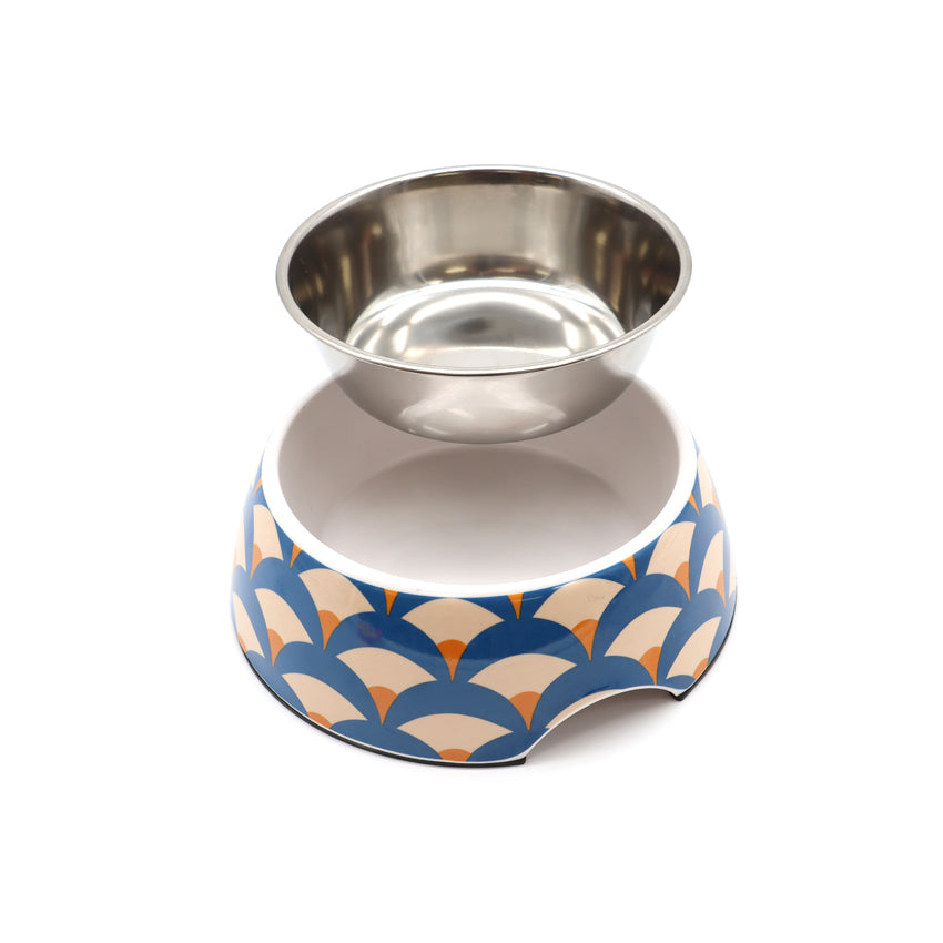 croci-bobby-geisha-gamelle-inox-chien-chat-bleue-450-ml image 6